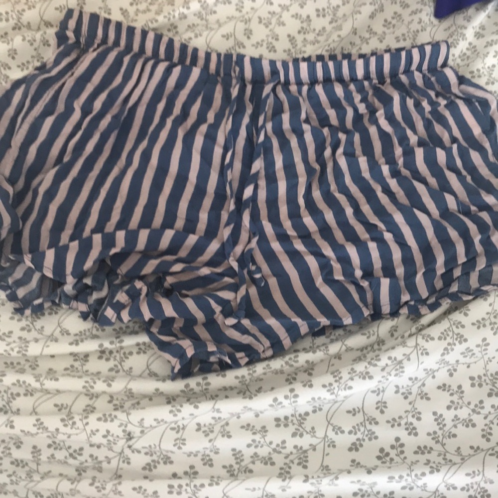 Striped pj shorts